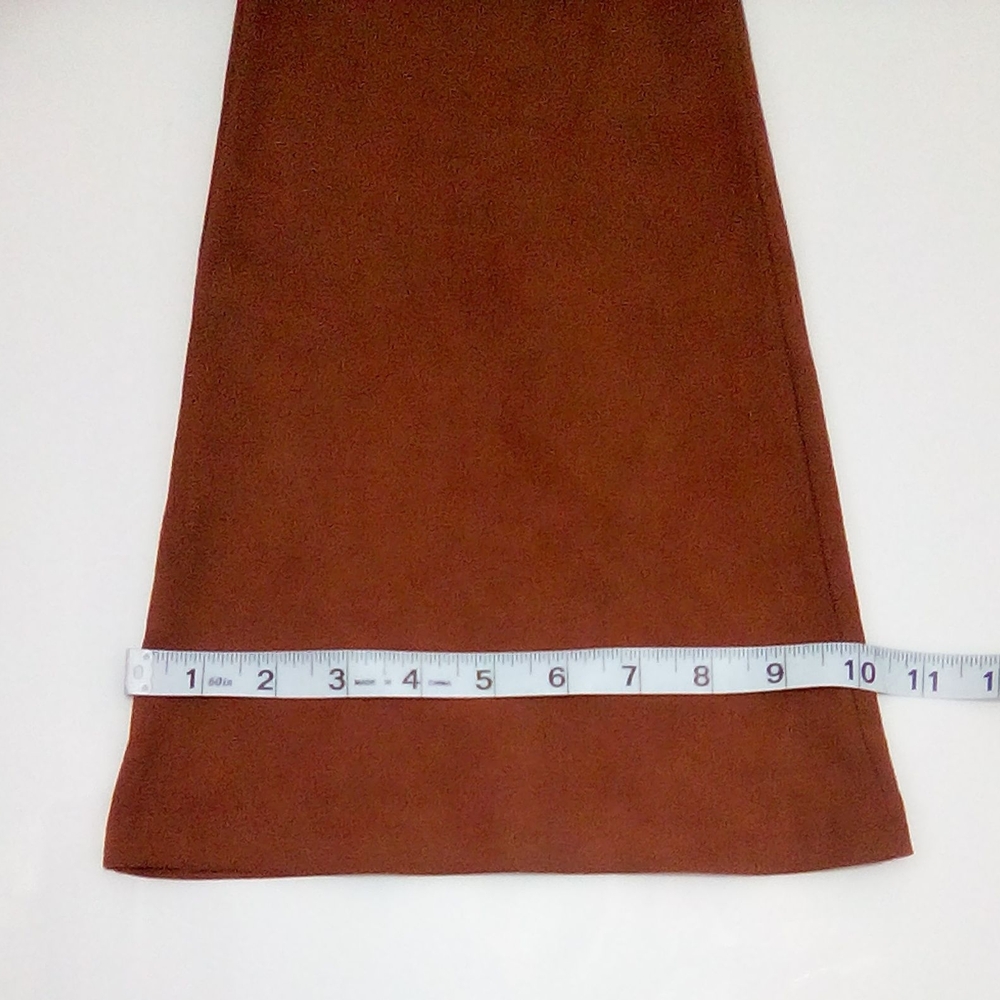 Forever 21  Faux Suede Flare Pants Size S Y2K - Picture 8 of 14